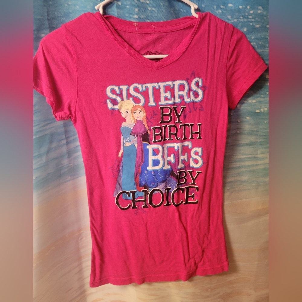 Disney Frozen NWOT Sisters By Birth BFFs By Choice Girls Size Medium